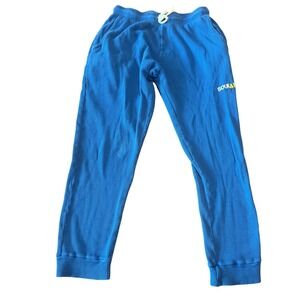 SoulCycle‎ SOULAF Blue Waffle Knit Thermal Joggers Pants Mens Womens Small S